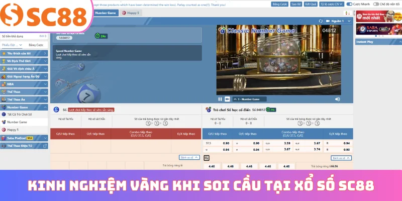 Kinh nghiệm vàng khi soi cầu tại xổ số SC88